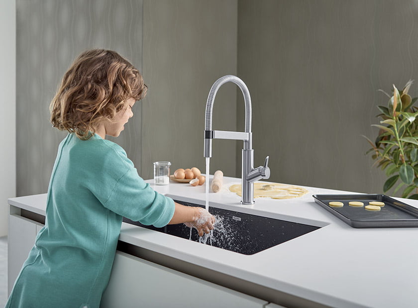Blanco’s SOLENTA Semi-Professional faucet.