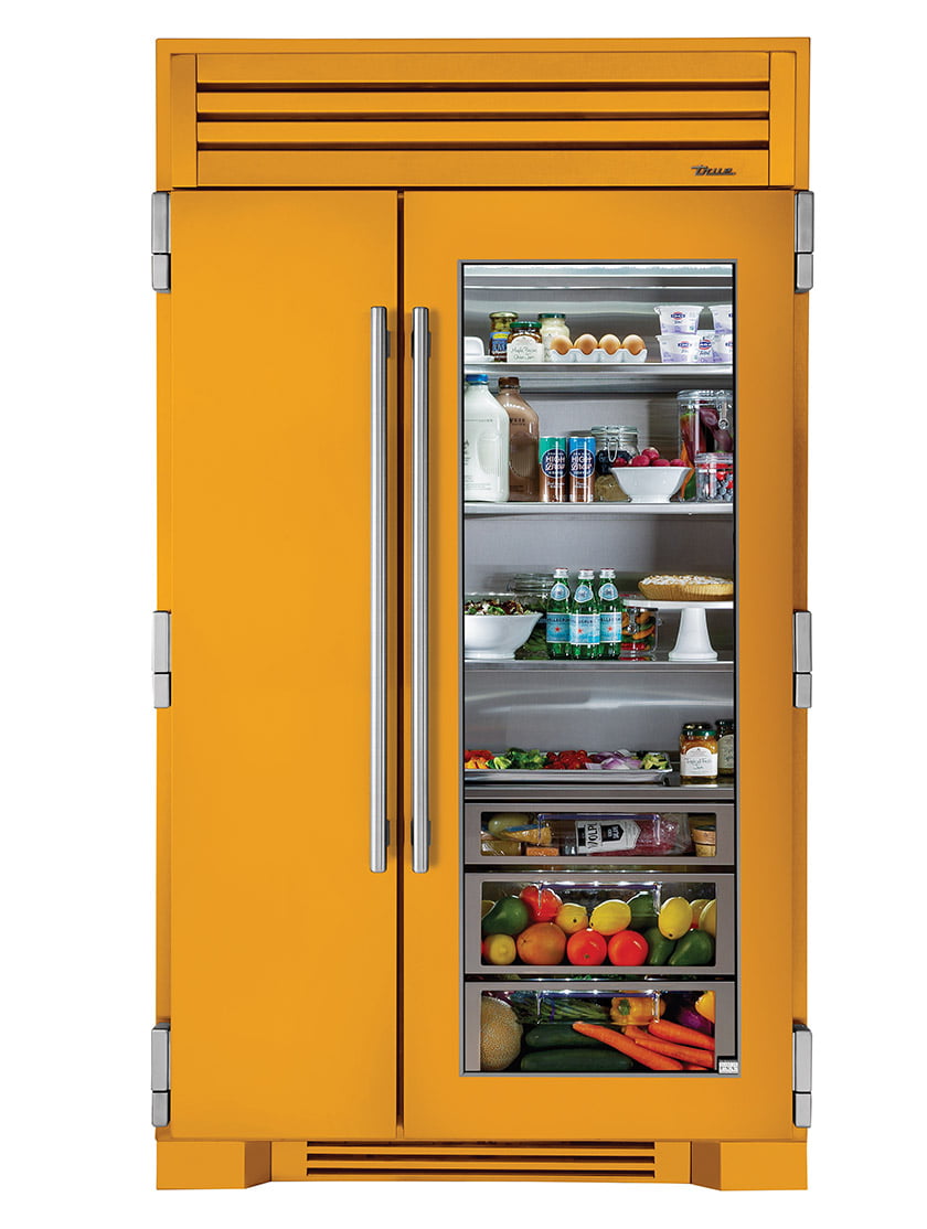 True Residential’s 30-inch-wide Glass Door Beverage Center.