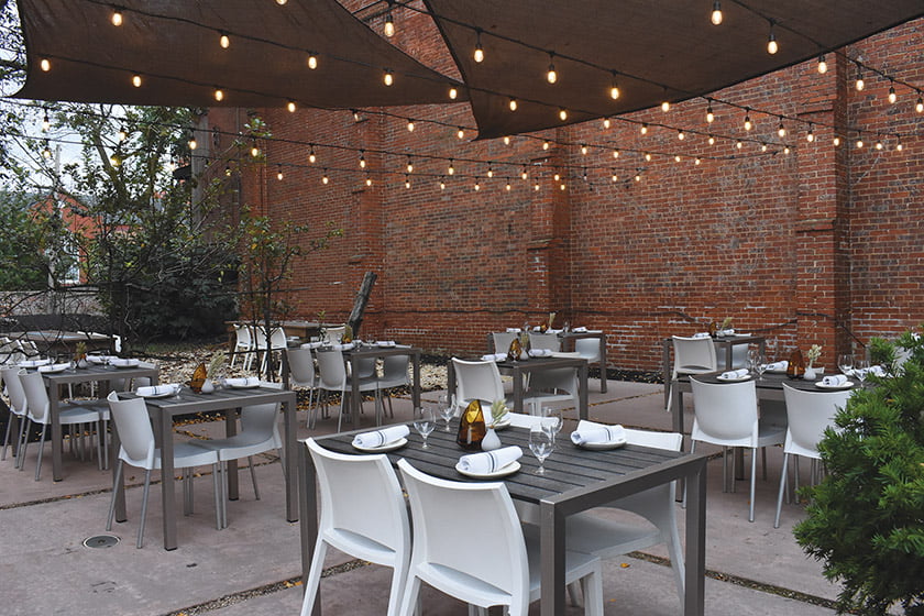 Thacher & Rye outdoor dining