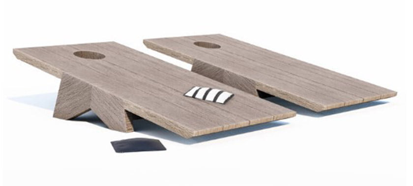 Matthias Kaupermann Pierre Cornhole, Weathered Teak
