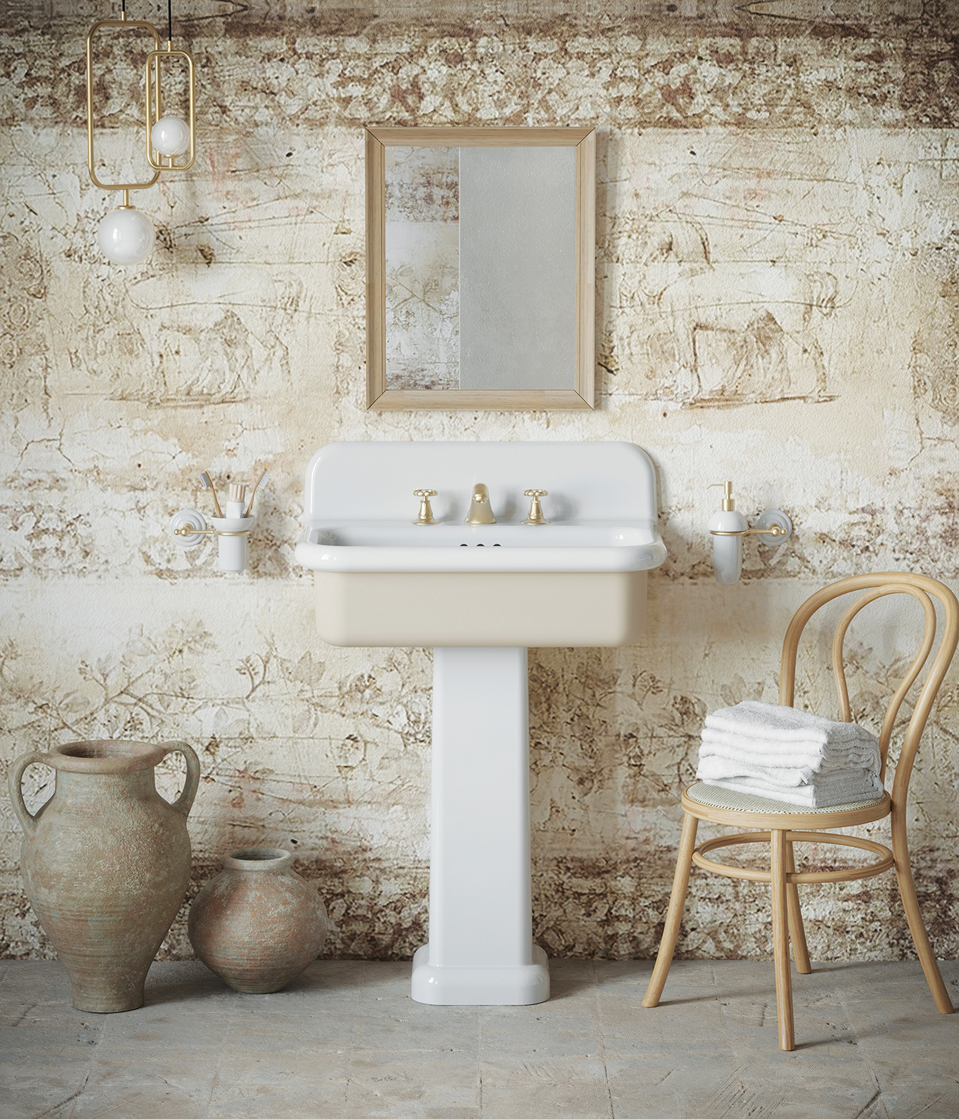 Bleu Provence’s Tru Colors ceramic basin with vibrant design and craftsmanship | Home and Design
