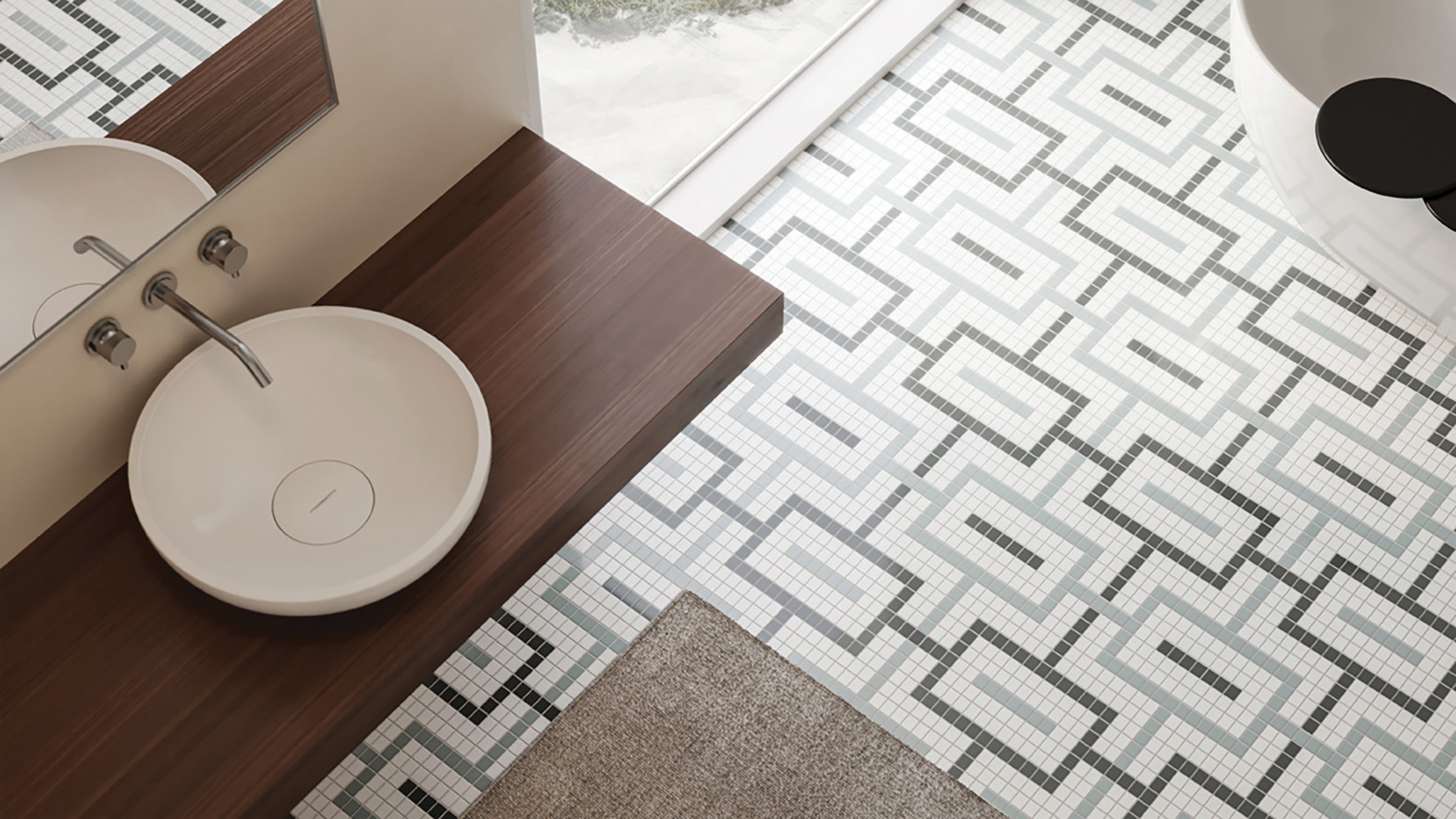 Architessa's Davenport porcelain mosaics with elegant patterns and durable finish | Home and Design