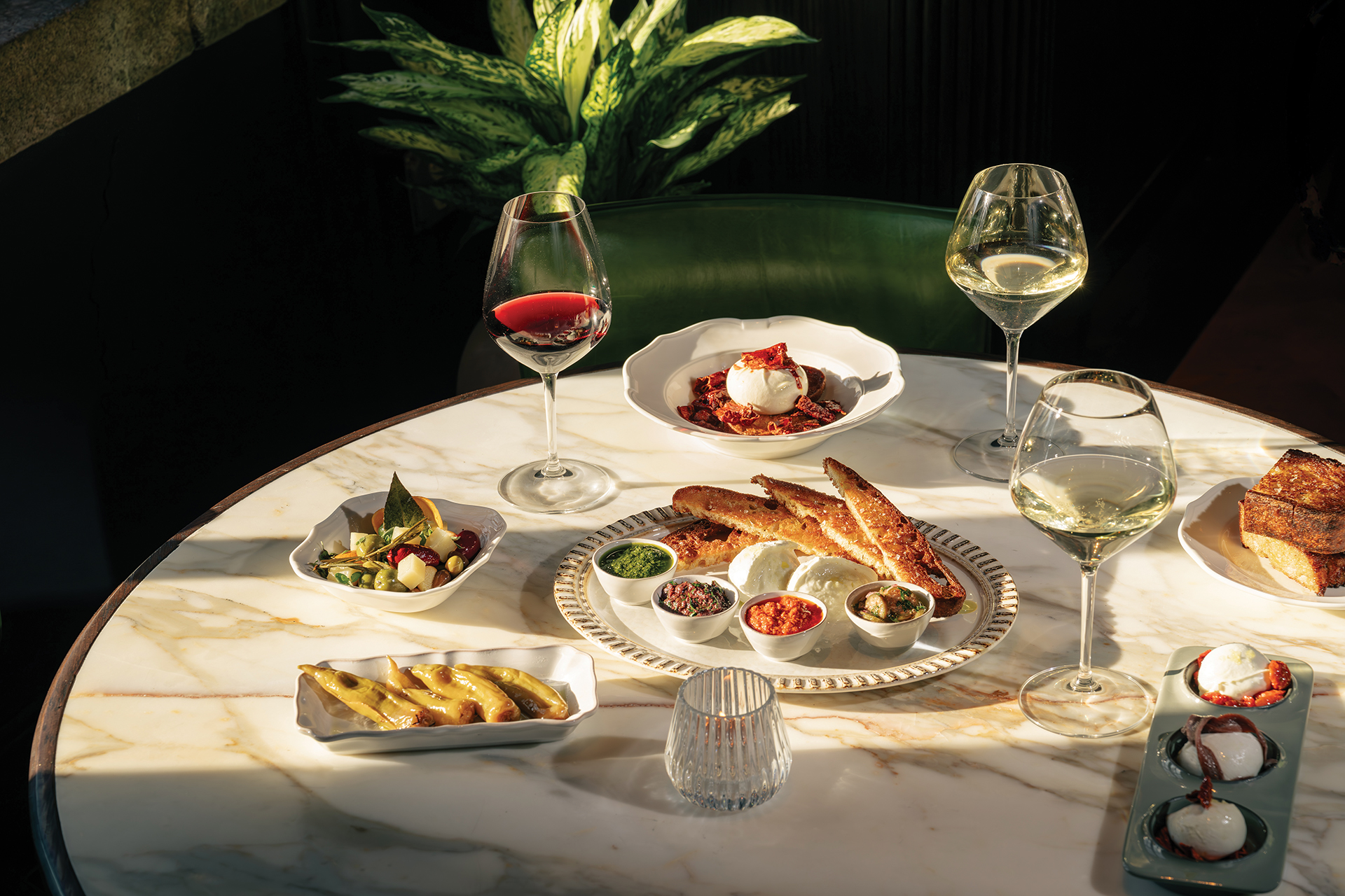Menu featuring rustic fare, wood-fired entrées, and handmade pastas | Home and Design Magazine