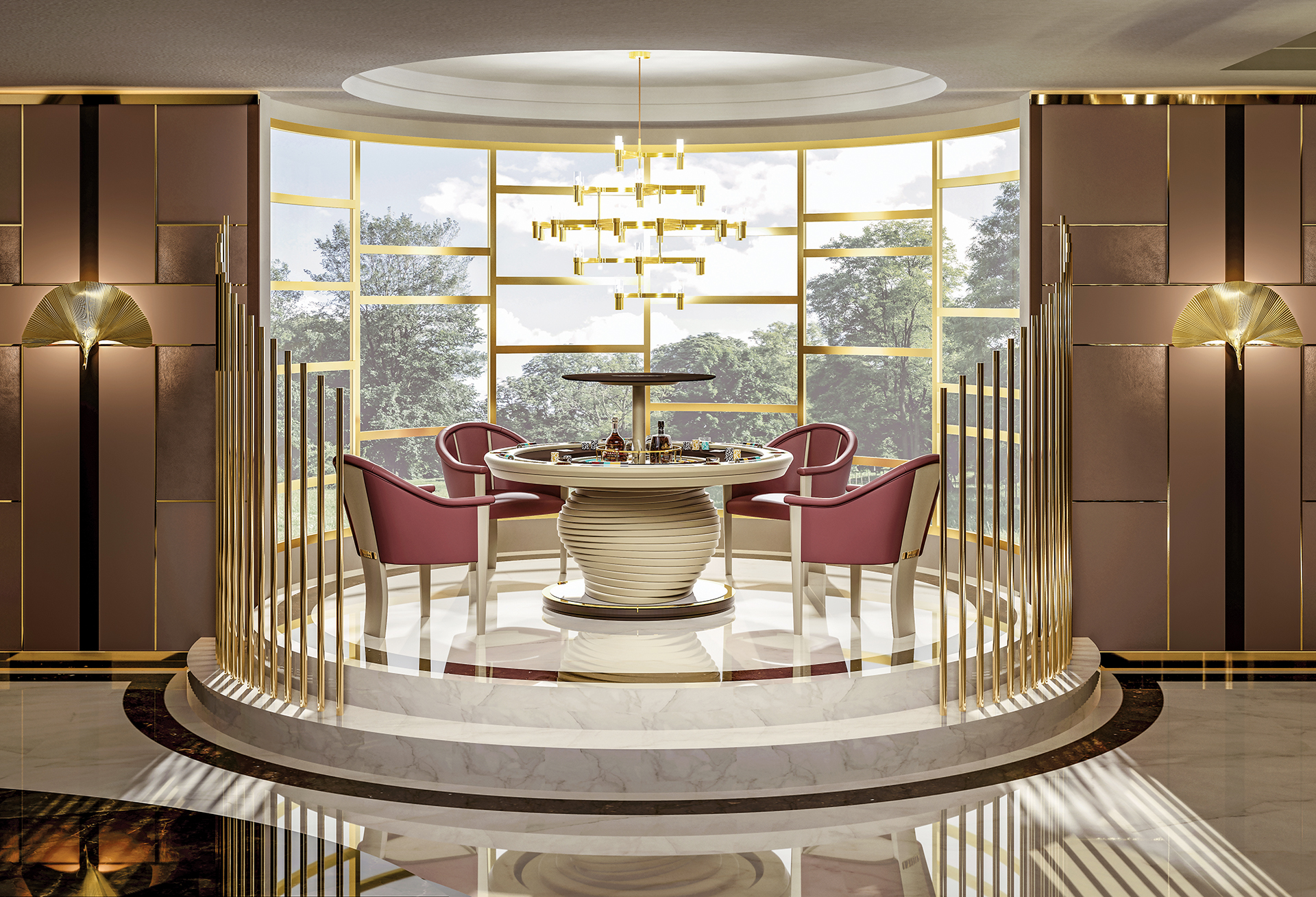 Mirabilia poker table by Vismara | Home and Design Magazine
